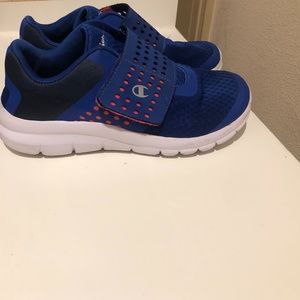 Champion blue sneakers kids’ size 3 Velcro closure
